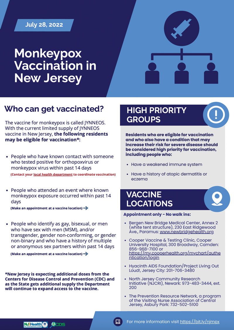 monkeypox vaccine flyer